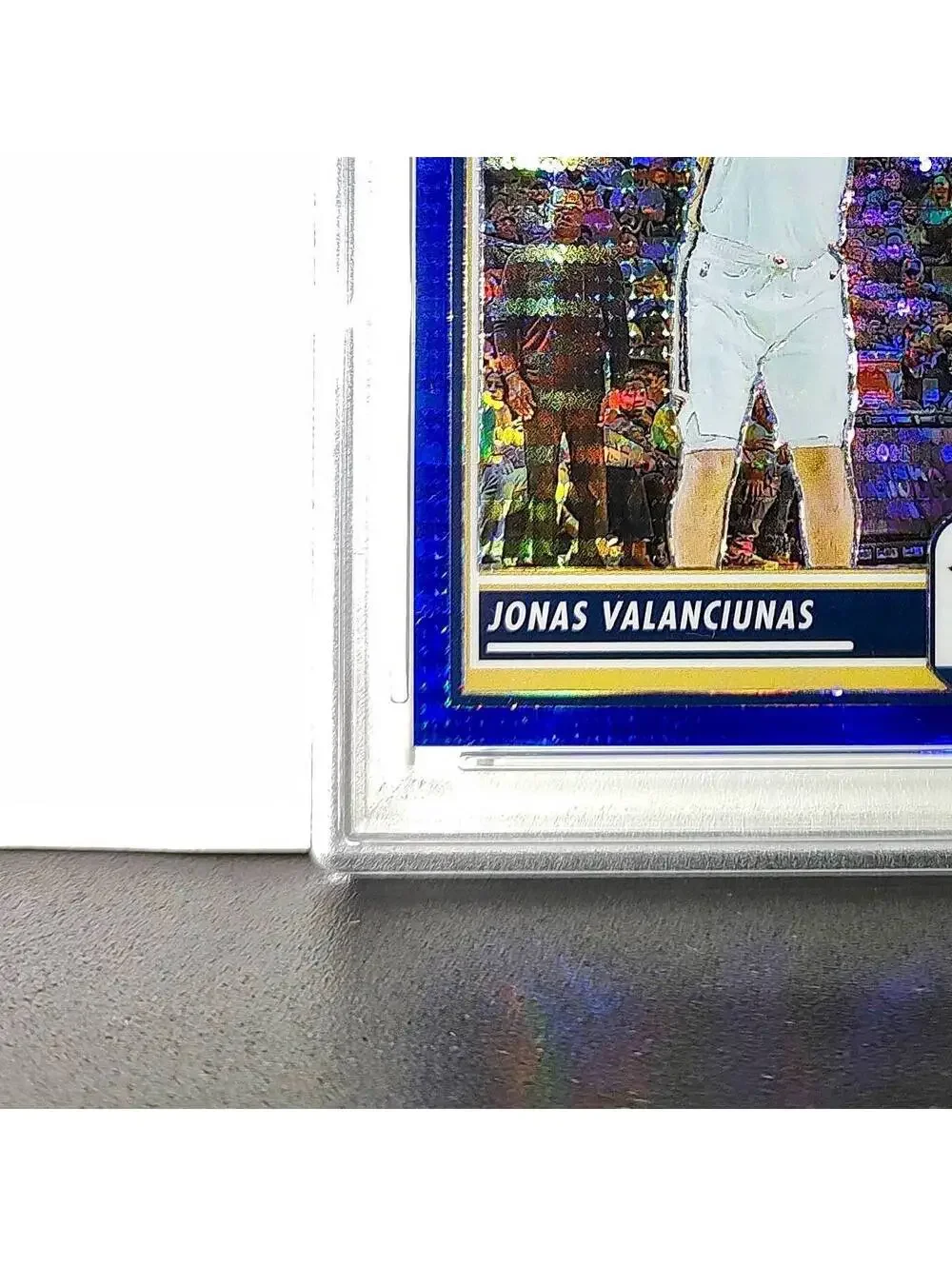 Jonas Valanciunas 2023 Panini Hoops Premium #112 40/75 Blue Pulsar PSA 10 Gem